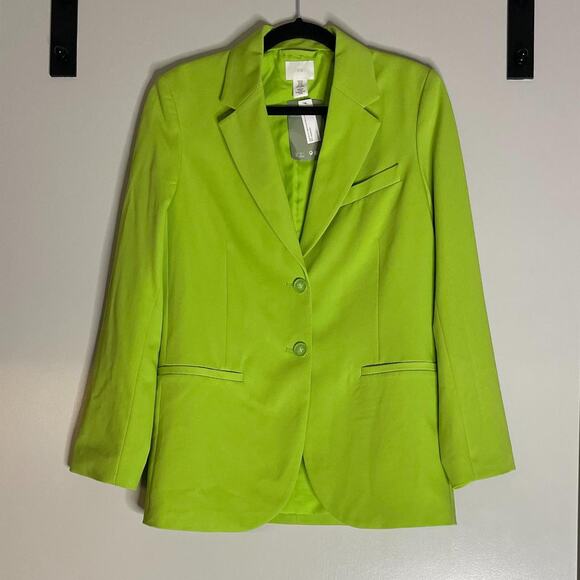 Bright Green Oversized Blazer - Picture 3 of 5